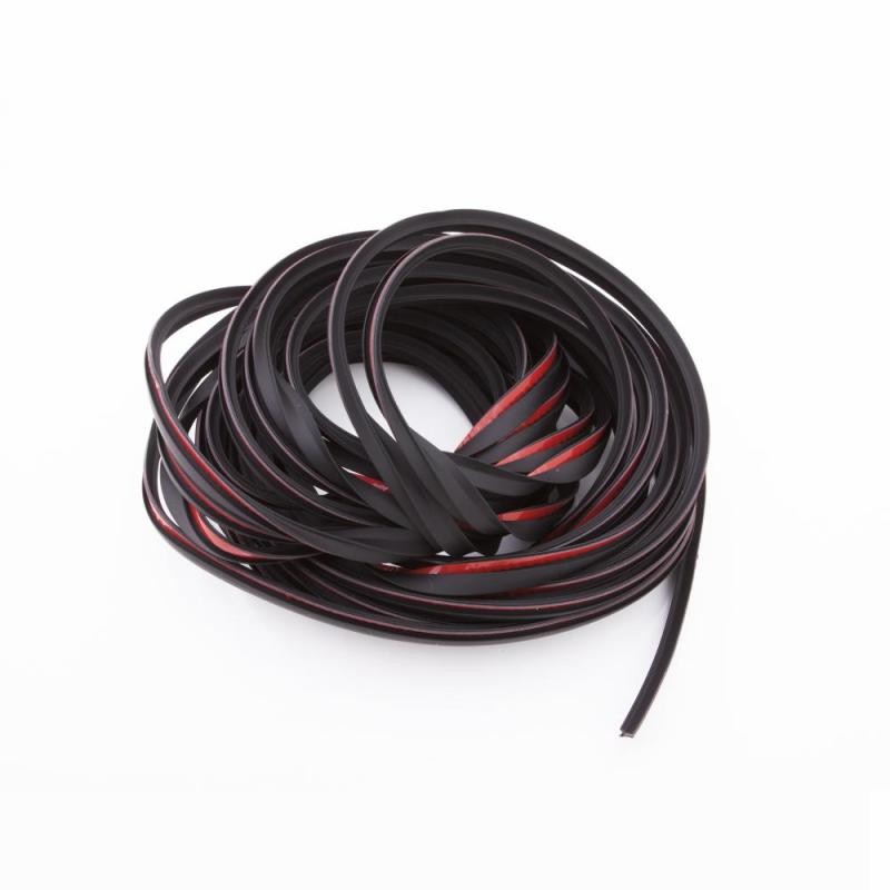 Black Bushwacker EX4008 wiper style rubber edge trim for fender flares in a 30-foot roll