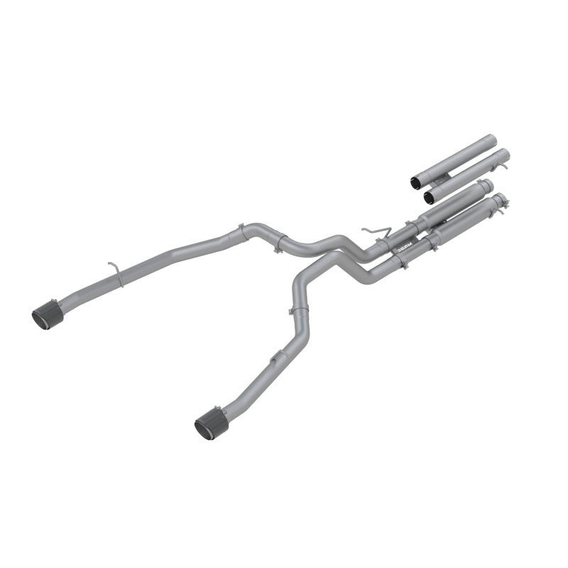MBRP Armor Pro 3-inch T304 stainless steel cat-back exhaust with dual carbon fiber tips for 2021-2024 Ram 1500 TRX
