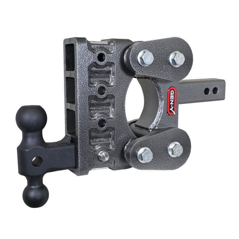 Gen-Y Boss Torsion-Flex adjustable drop hitch with 2-inch shank and GH-051 dual ball mount