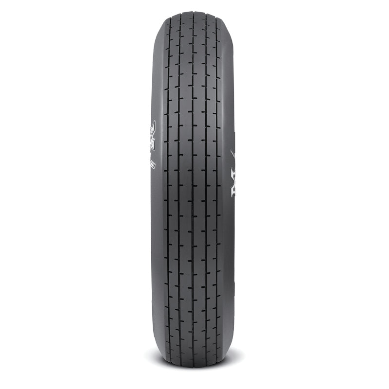 Mickey Thompson ET Front drag racing tire in size 27.5/4.0-17 with tubeless construction