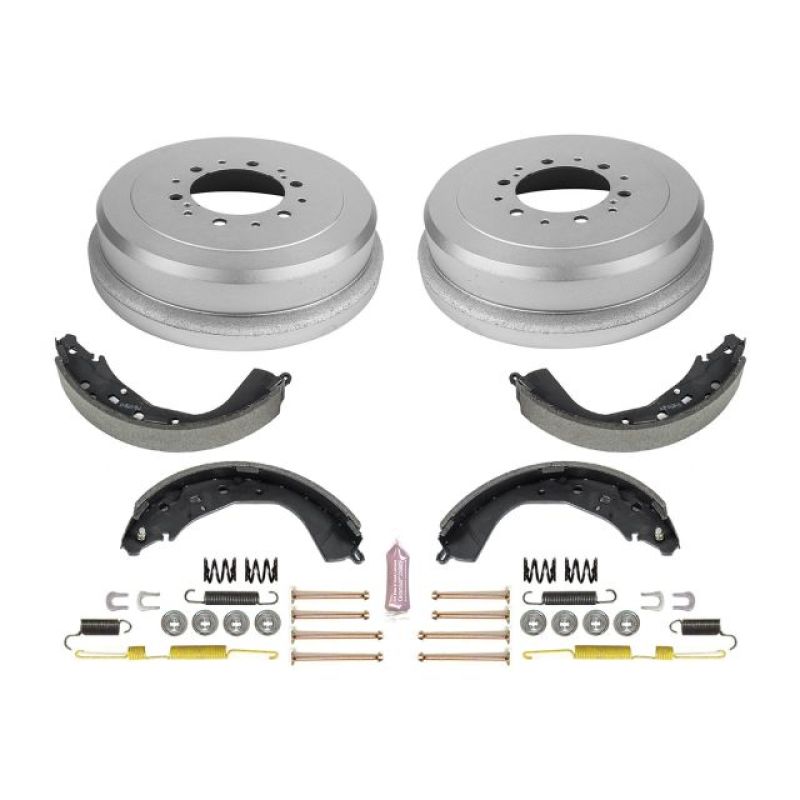 Power Stop KOE15373DK Autospecialty rear brake drum and shoe kit with installation hardware and ceramic lubricant