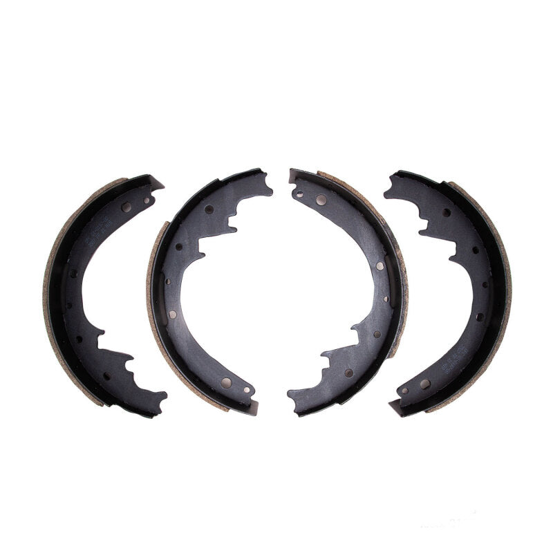 DFC Premium Service semi-metallic brake shoes for Buick with black anti-rust finish.
