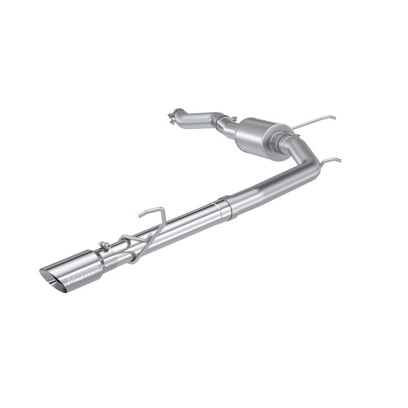 MBRP T304 stainless steel 3-inch cat-back exhaust system with a 4-inch polished dual-wall tip for Ford Maverick.