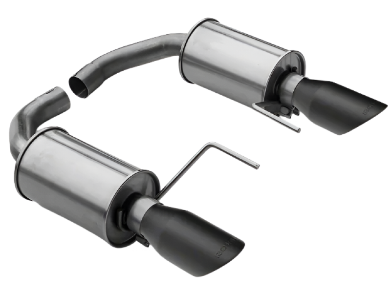 Roush Axle-Back Exhaust with Black Tips for 2015-2026 Ford Mustang (V6 / 2.3L EcoBoost)