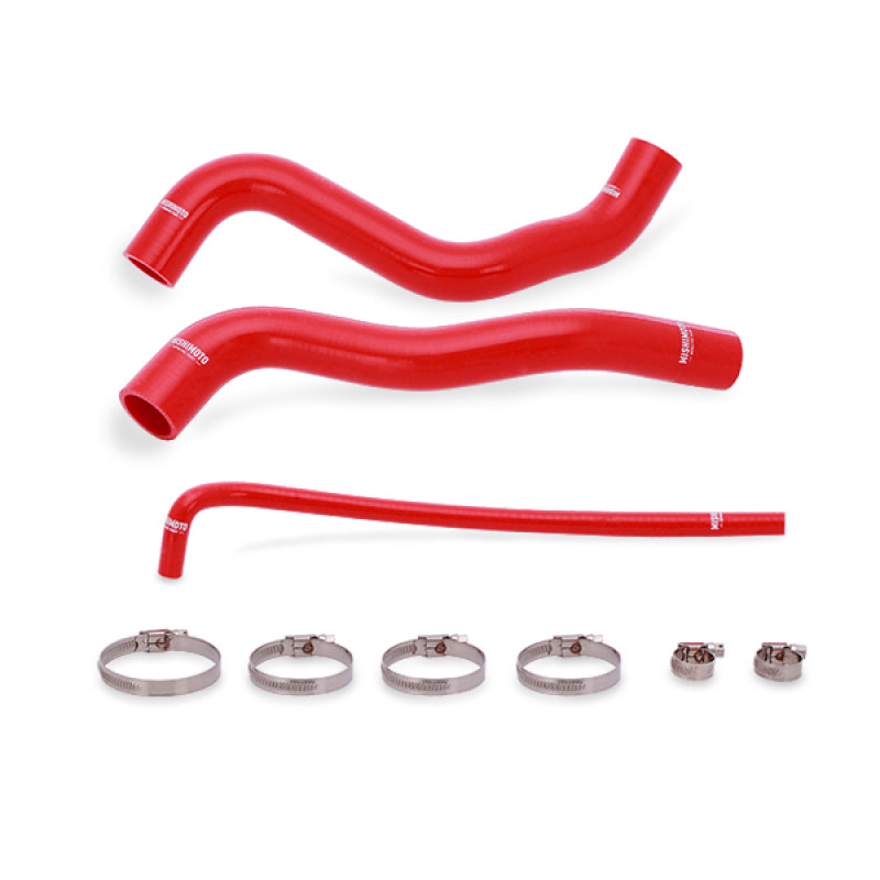 Red 5-layer Mishimoto silicone radiator hose kit for 2012-2015 Chevrolet Camaro SS, ZL1, and Z/28