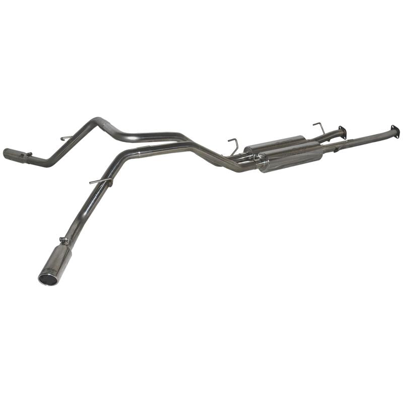 MBRP Armor Plus T409 stainless steel dual split side exit cat-back exhaust system for Toyota Tundra