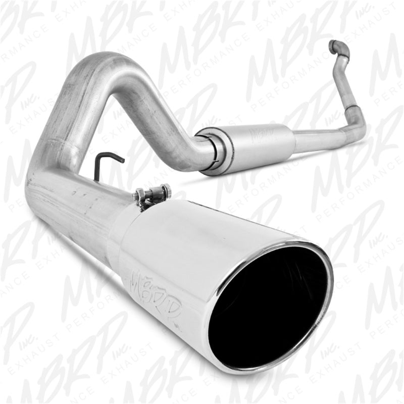 MBRP Armor Lite aluminized turbo-back single side off-road exhaust system with downpipe for 1994-1997 Ford 7.3L diesel