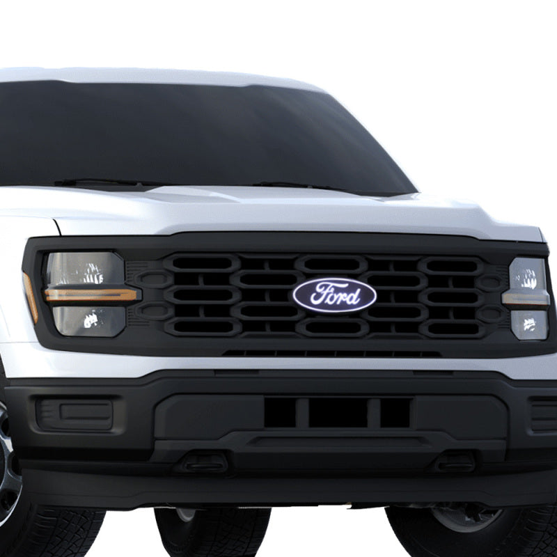 Putco LUMINIX matte black LED front emblem with 6,500K white illumination for 2024-2025 Ford F-150.