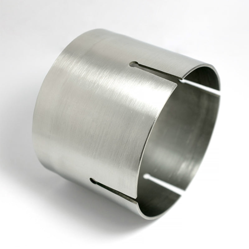 Stainless Bros 4.0 inch 304 stainless steel female and male slip joint connector set for exhaust fabrication.