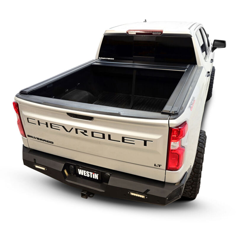 Westin Manual Retractable Tonneau Cover - Black for Select 2019-2026 Chevrolet/GMC Silverado/Sierra 1500 (5ft 8in Bed)