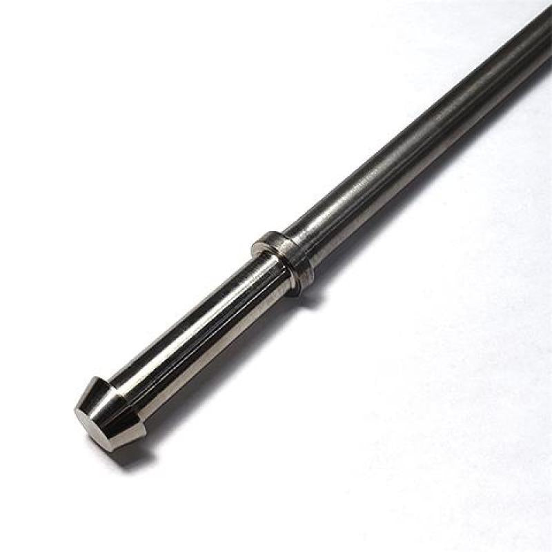 Ticon Industries 8-inch titanium billet exhaust hanger rod with 3/8-inch diameter and mushroom-style end