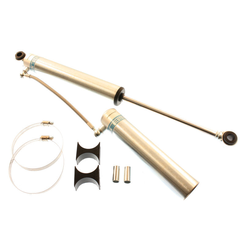 Bilstein B8 5165 remote reservoir monotube shock absorber with braided hose and 5/8 inch eyelets