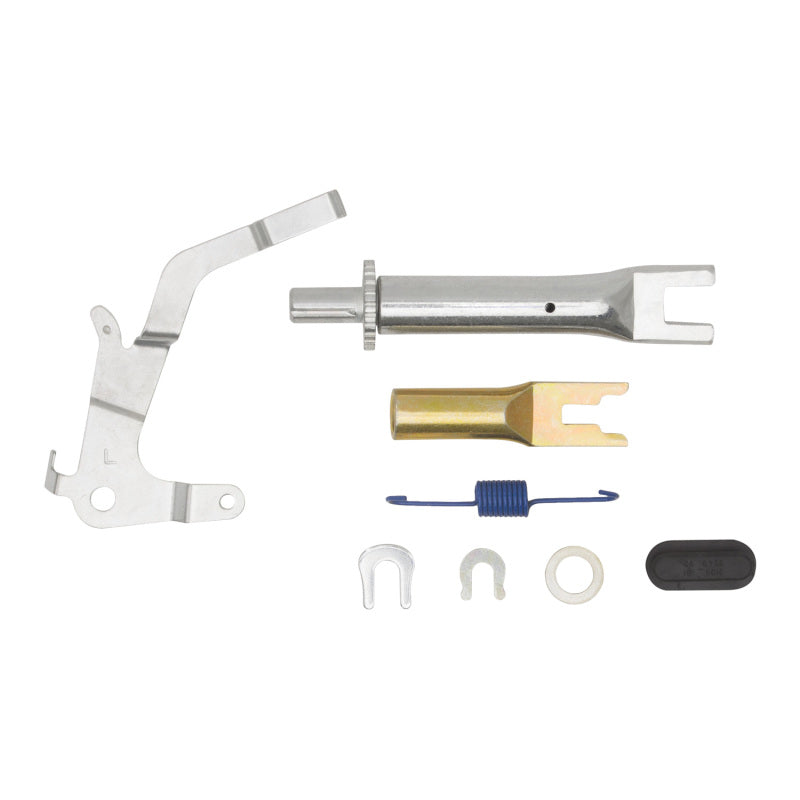 DFC Left Rear Drum Brake Adjuster Kit hardware components for Toyota 4Runner, Tacoma, and Tundra.