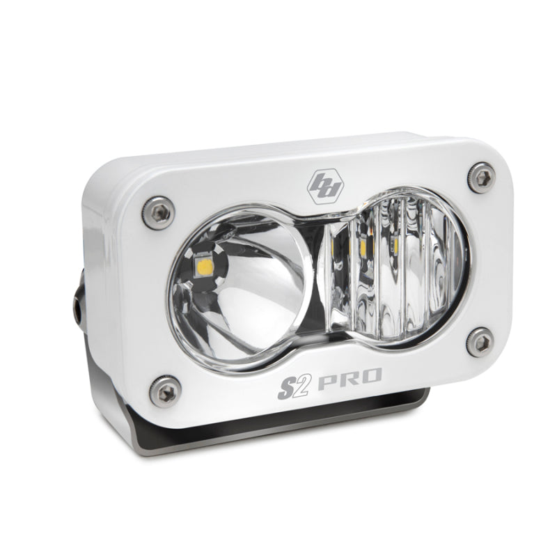 Baja Designs S2 Pro compact white LED auxiliary light with Driving/Combo lens optics.