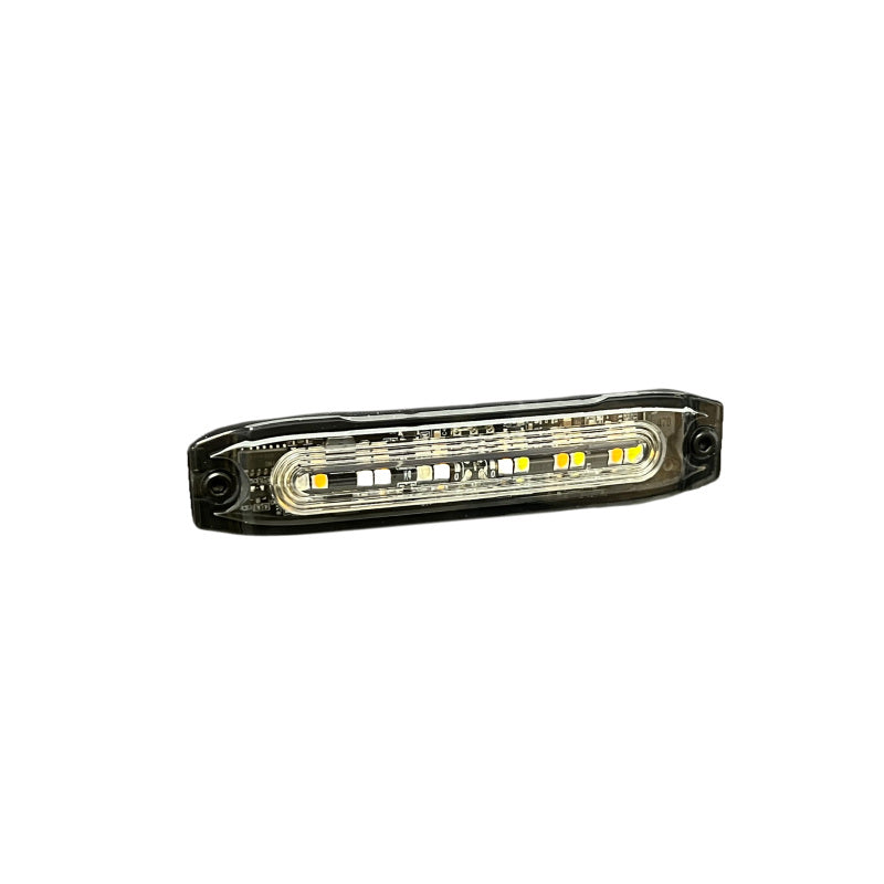 Putco Stinger programmable tri-color LED strobe lighthead with high-power TIR optics for commercial vehicle safety.