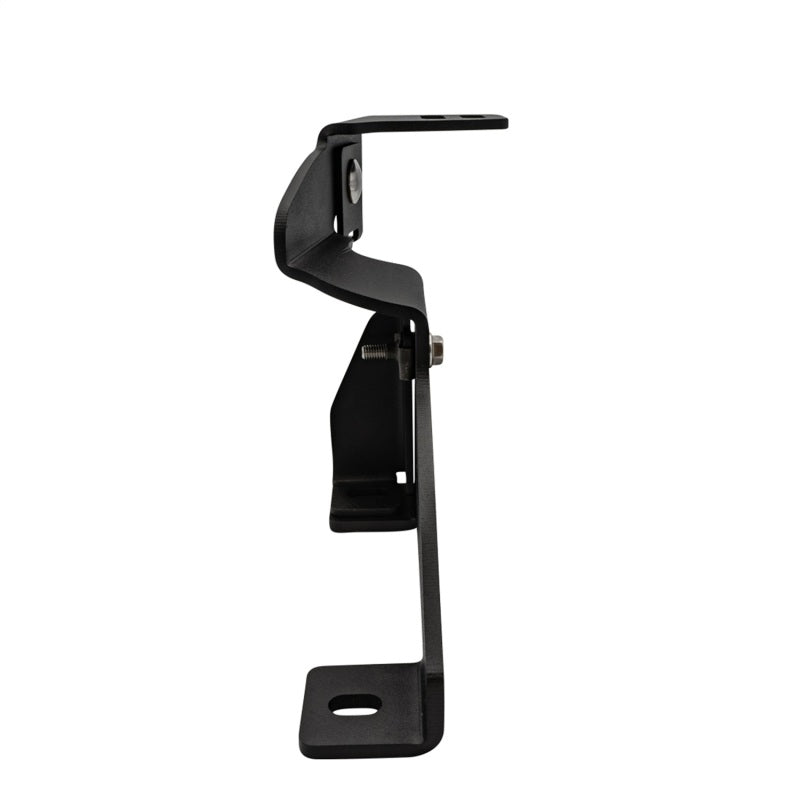 Black powder-coated stainless steel A-pillar mount for 2020-2026 Ford Super Duty