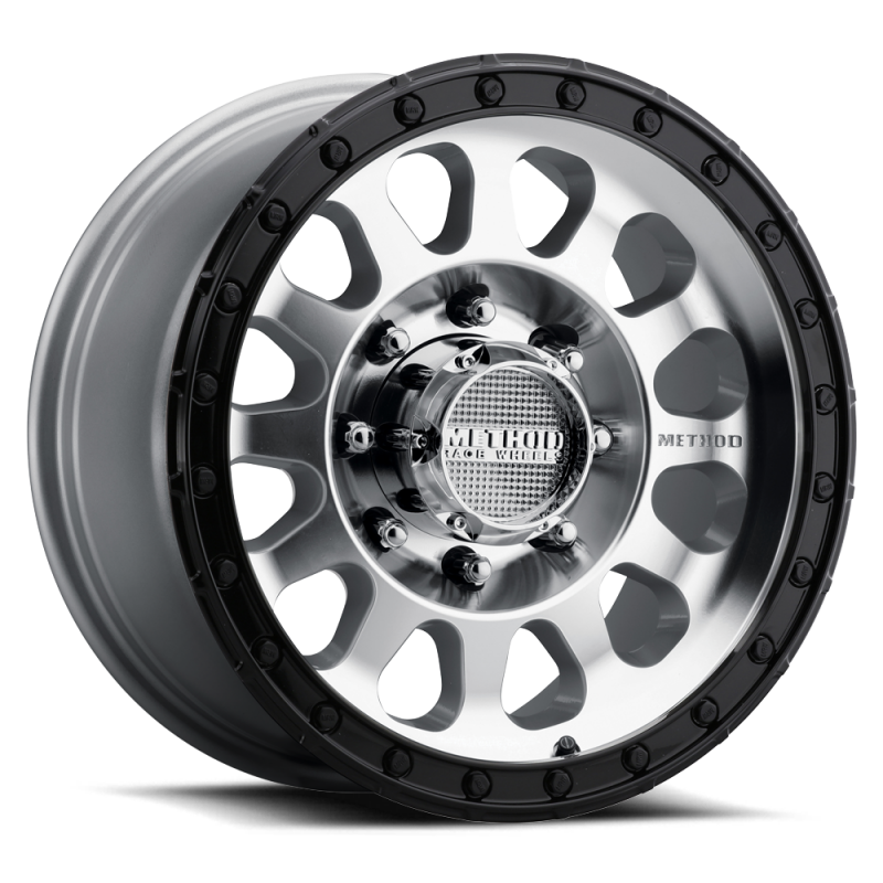 Method Race Wheels MR315 17x8.5 0mm Offset 8x6.5 130.81mm CB Machined Wheel - Gloss Black Lip