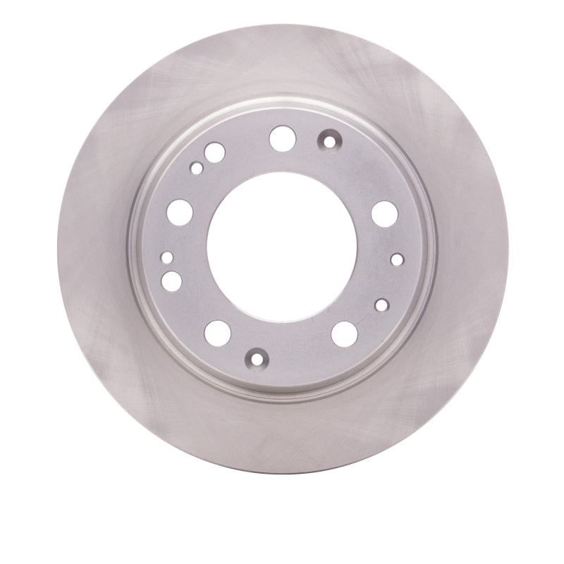 Machined silver DFC rear brake rotor for 1969-1983 Porsche 911 showing the precision-cut surface and internal cooling vanes.