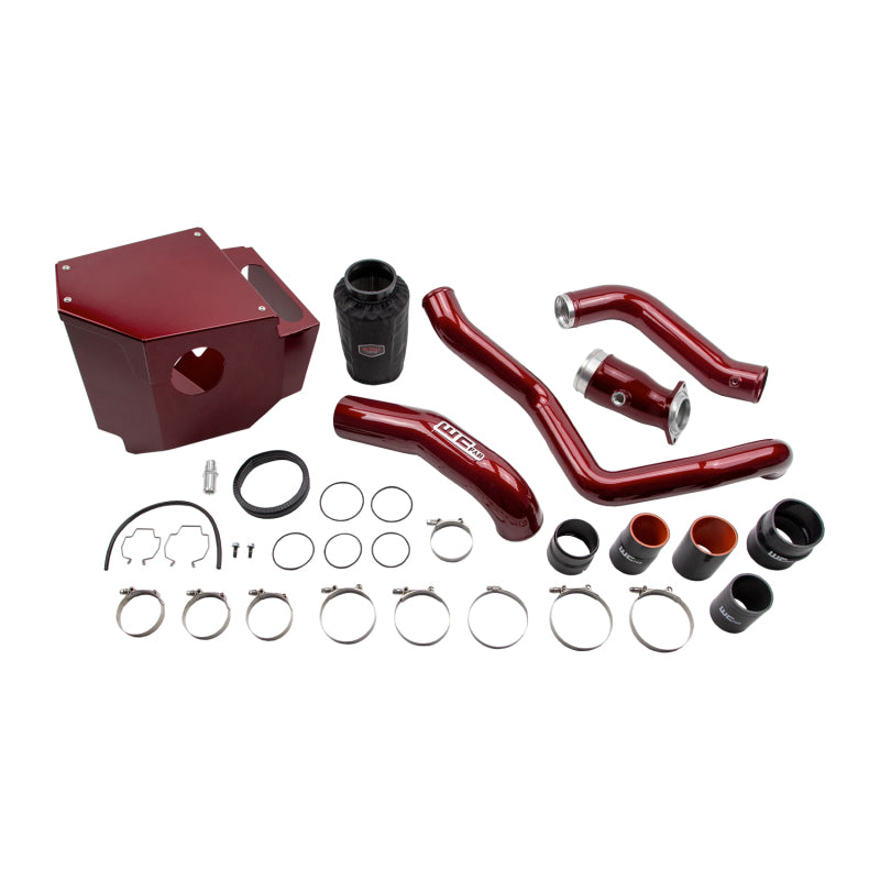 WCFab Stage 2 High Flow Intake Bundle with 4 inch intake and intercooler pipes in Illusion Purple for L5P Duramax