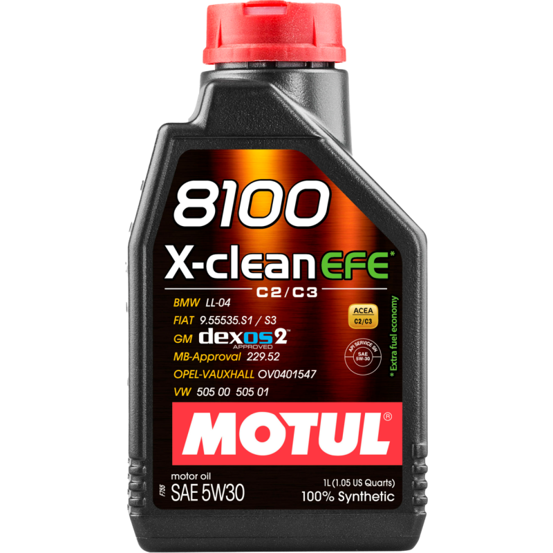 Motul 8100 X-CLEAN 5W-30 Full Synthetic Engine Oil - 1 Liter