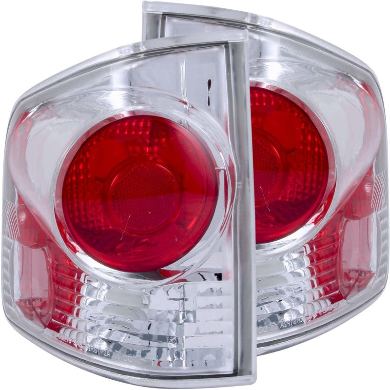ANZO 211032 3D Style chrome tail light assemblies with clear lenses for 1994-2004 Chevrolet S10 and GMC Sonoma