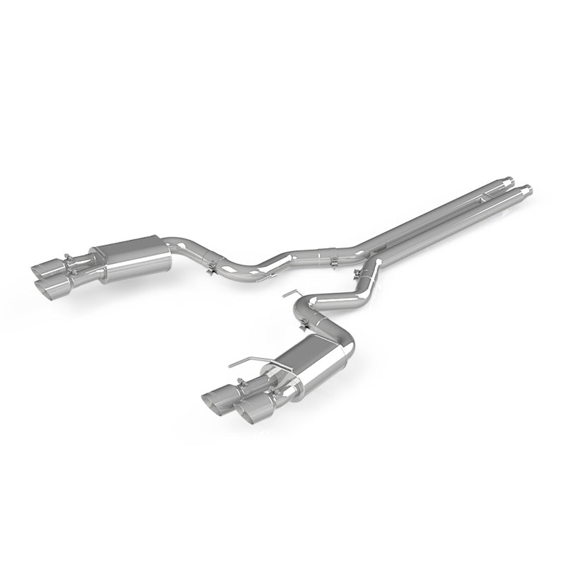 MBRP Armor Pro Series T304 stainless steel cat-back exhaust system with quad 4-inch dual wall tips