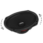 DS18 High-Sensitivity Mid-High Loudspeakers with Rotating Recone, 6x9", 101dB, 4-Ohm (95Hz-17kHz)