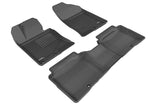 3D MAXpider Kagu Series Black All-Weather Floor Mats, Full Set for Select 2011-2015 Kia Optima