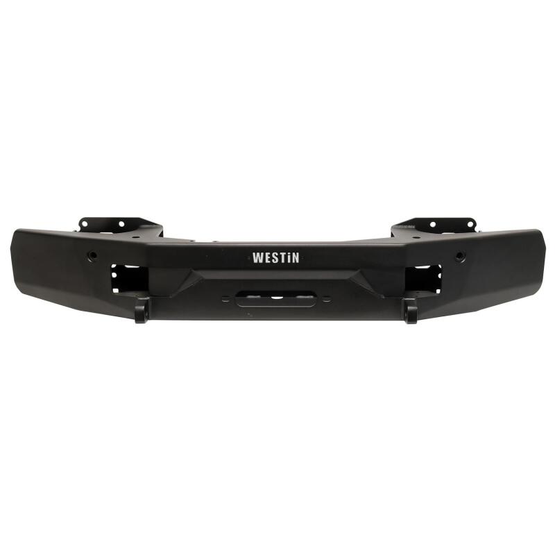 Westin Pro-Series textured black mid-width front bumper with winch mount for 2019-2026 Mercedes-Benz Sprinter.