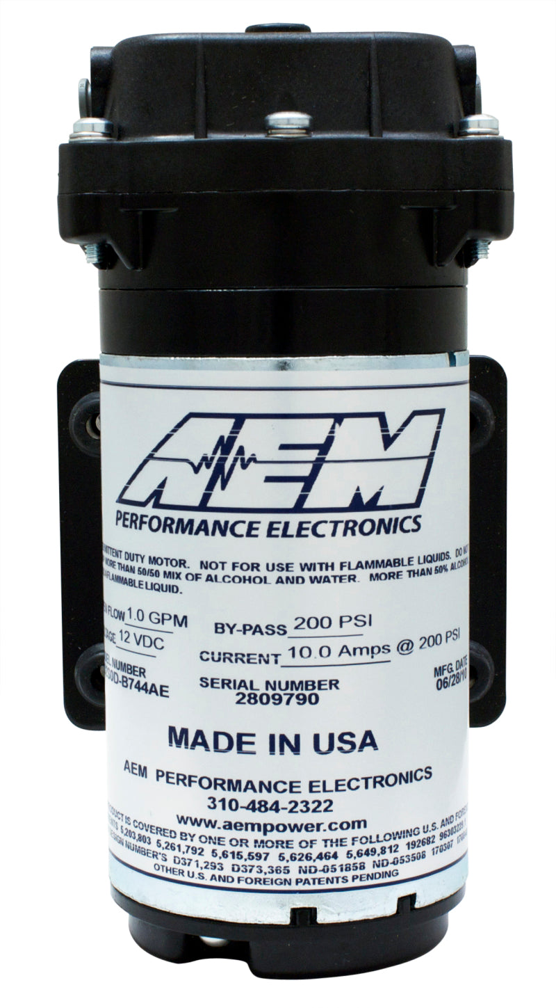 AEM 30-3351 diesel water/methanol injection kit with 5-gallon tank, pump, multi-input controller, and wiring harness.