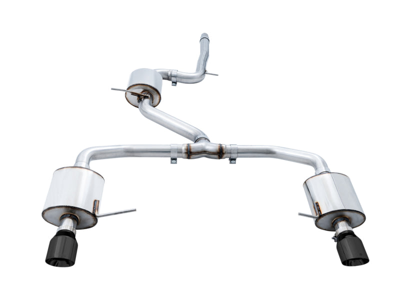 AWE Tuning Touring Edition exhaust with 102mm Diamond Black tips for 2019-2021 Volkswagen Jetta GLI Mk7