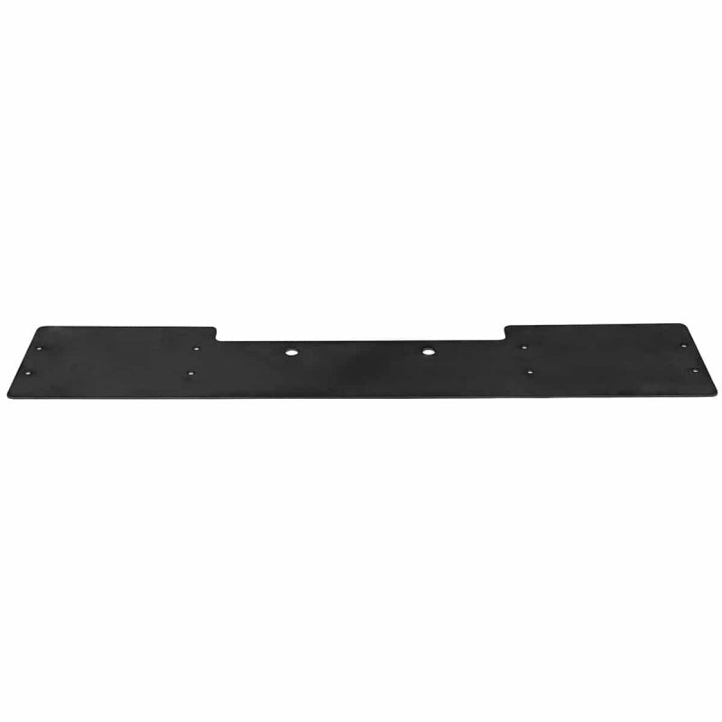 Black textured powder-coated 6061 aluminum adapter plate for Putco Hornet 24-inch roof mount light bars.