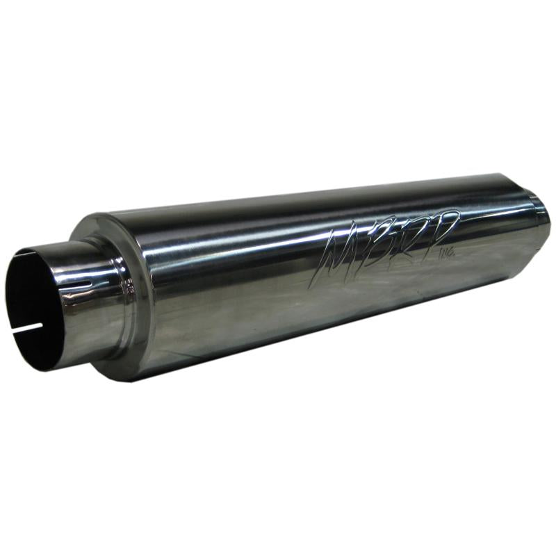 MBRP Armor Plus T409 stainless steel muffler with 4-inch inlet and outlet and 24-inch body