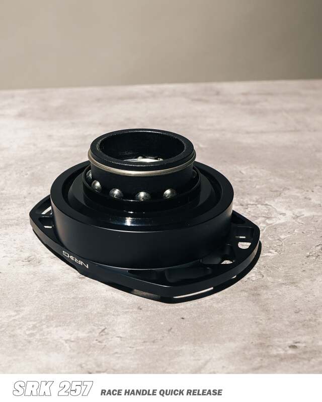 NRG Quick Release Gen 2.0 Steering Wheel Adapter - Black SFI Body / Black Cutout Ring