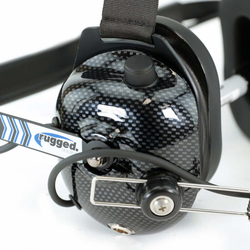 Rugged Radios H41 Behind-the-Head (BTH) 2-Way Radio Headset - Carbon Fiber