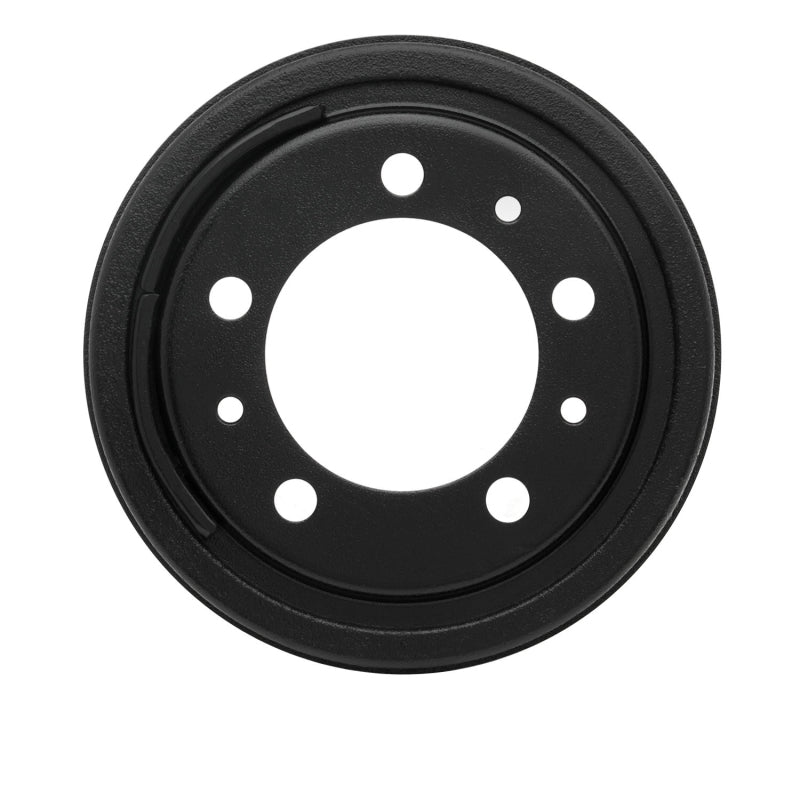 DFC True Balanced brake drum with black high-temperature anti-corrosion coating and machined friction surface.