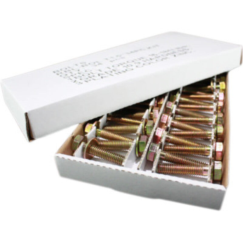 Set of Grade 8 hex head bolts for Raceline beadlock wheels, 5/16-18 x 1.00 inch size.