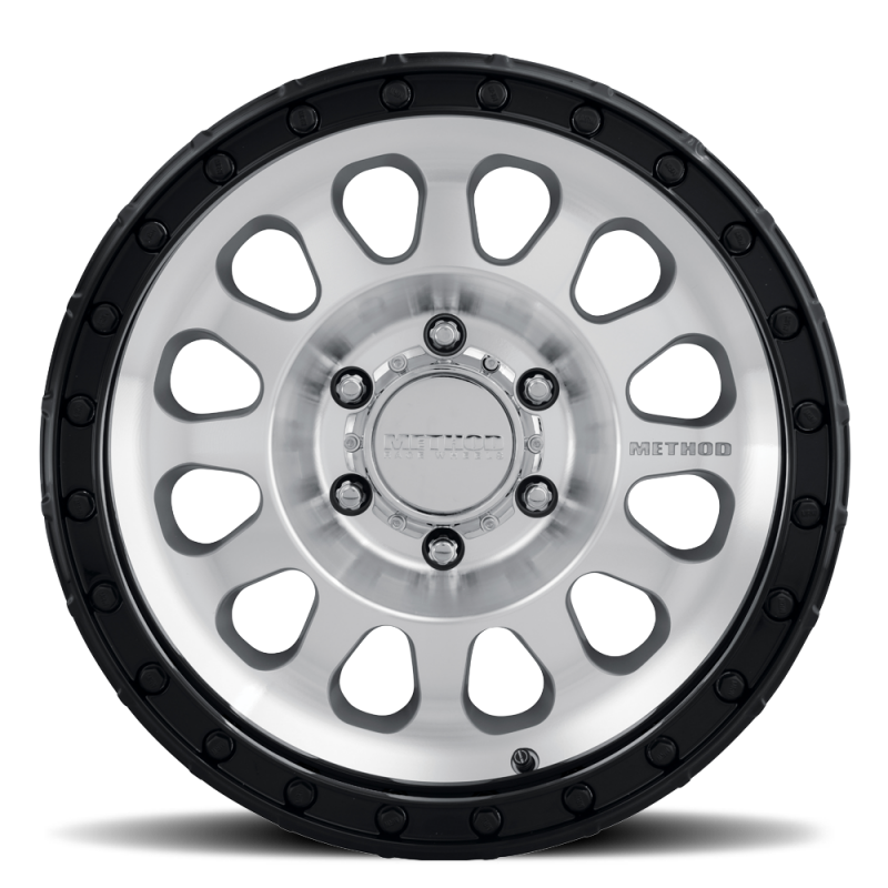 Method Race Wheels MR315 17x8.5 0mm Offset 8x6.5 130.81mm CB Machined Wheel - Gloss Black Lip