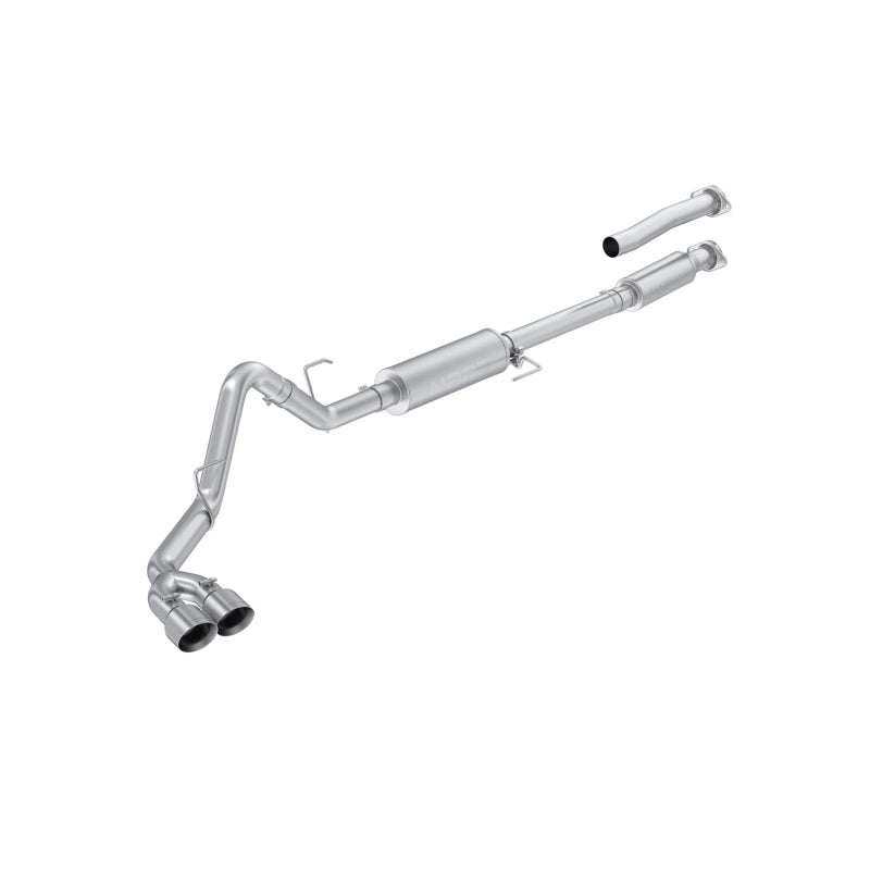MBRP S5277AL 3-inch aluminized steel cat-back exhaust system with polished dual-wall tip for 2021-2026 Ford F-150.