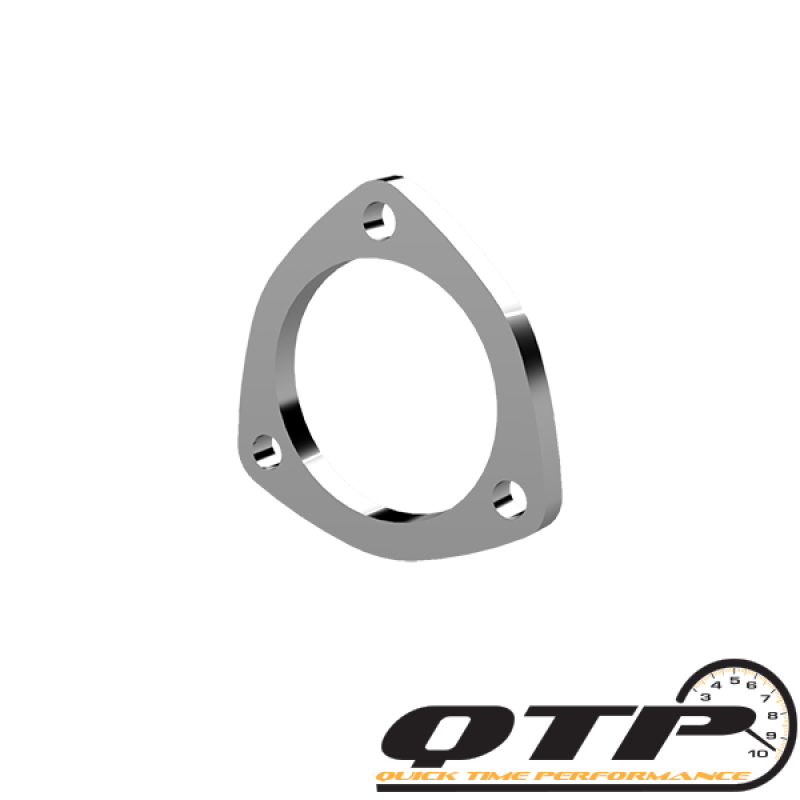 QTP 3-inch steel weld-on 3-bolt exhaust flange for QTEC electric cutouts