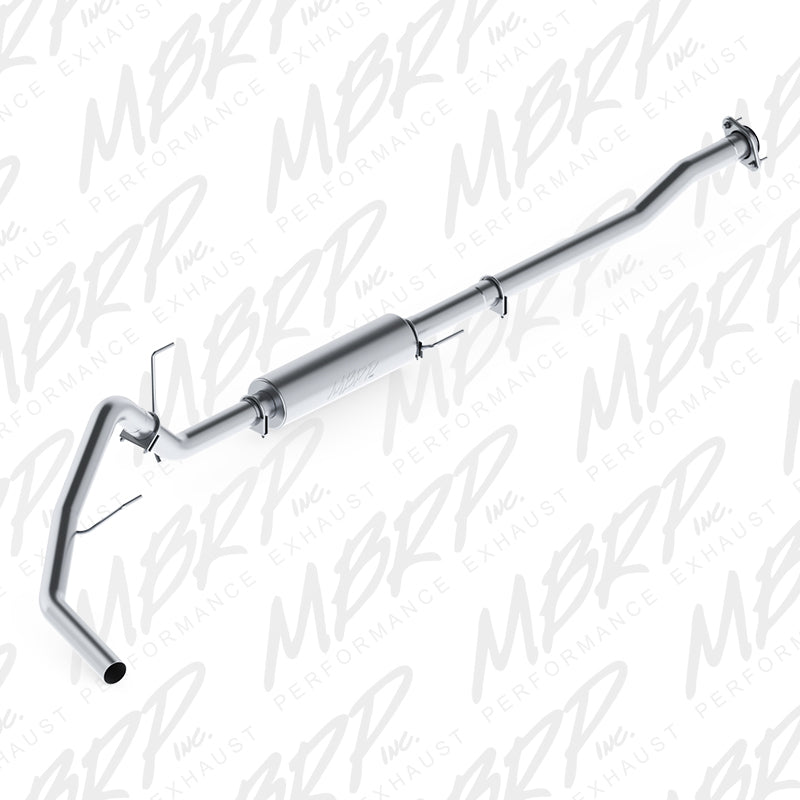 MBRP Armor Lite P Series aluminized steel cat-back exhaust system with mandrel-bent 3-inch tubing.