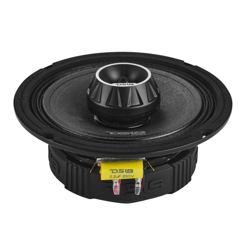 DS18 6.5" 200W RMS 4-Ohm Mid-Range Shallow Loudspeaker with Water Resistant Cone
