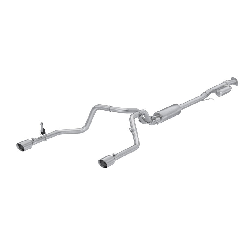 MBRP Armor Pro Series 3-inch T304 stainless steel cat-back exhaust system for 2019-2026 Silverado and Sierra 1500.