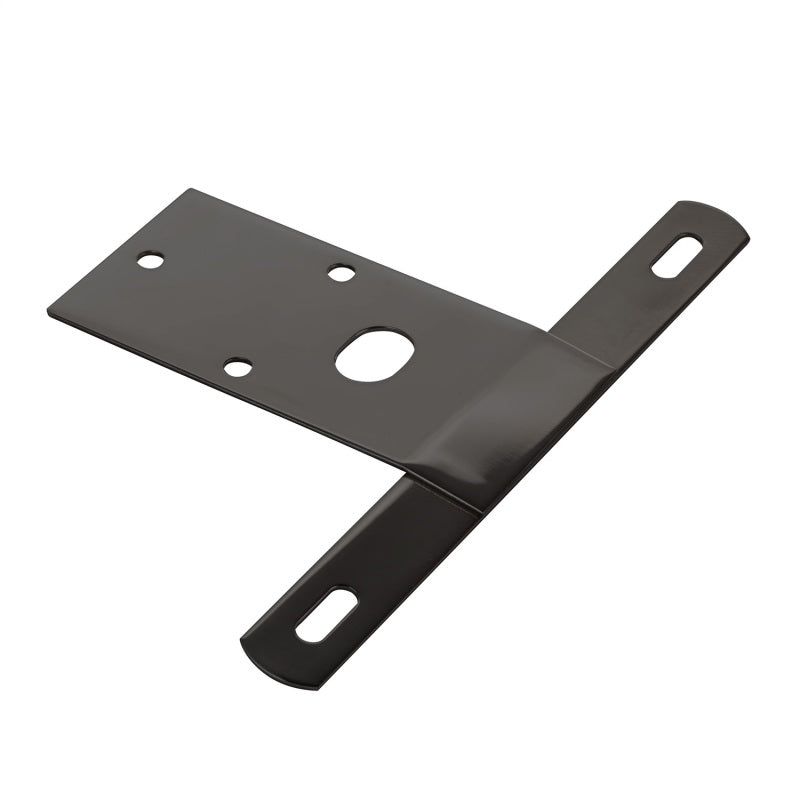 Omix black powder-coated steel rear license plate bracket for 1976-1986 Jeep CJ7 and Scrambler