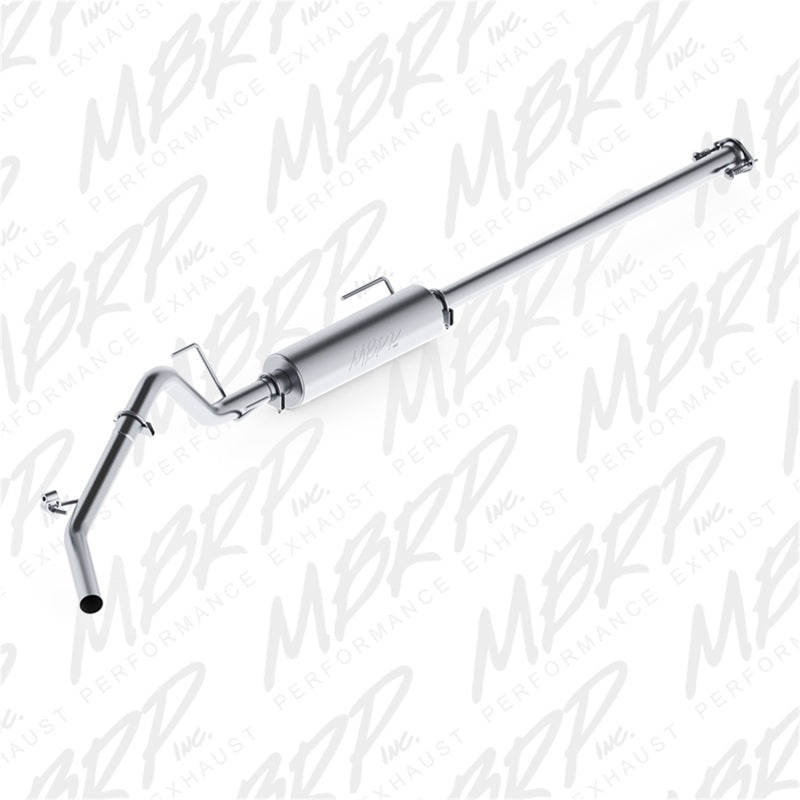 MBRP Armor Lite Series single-exit aluminized steel cat-back exhaust system for 2005-2015 Toyota Tacoma.