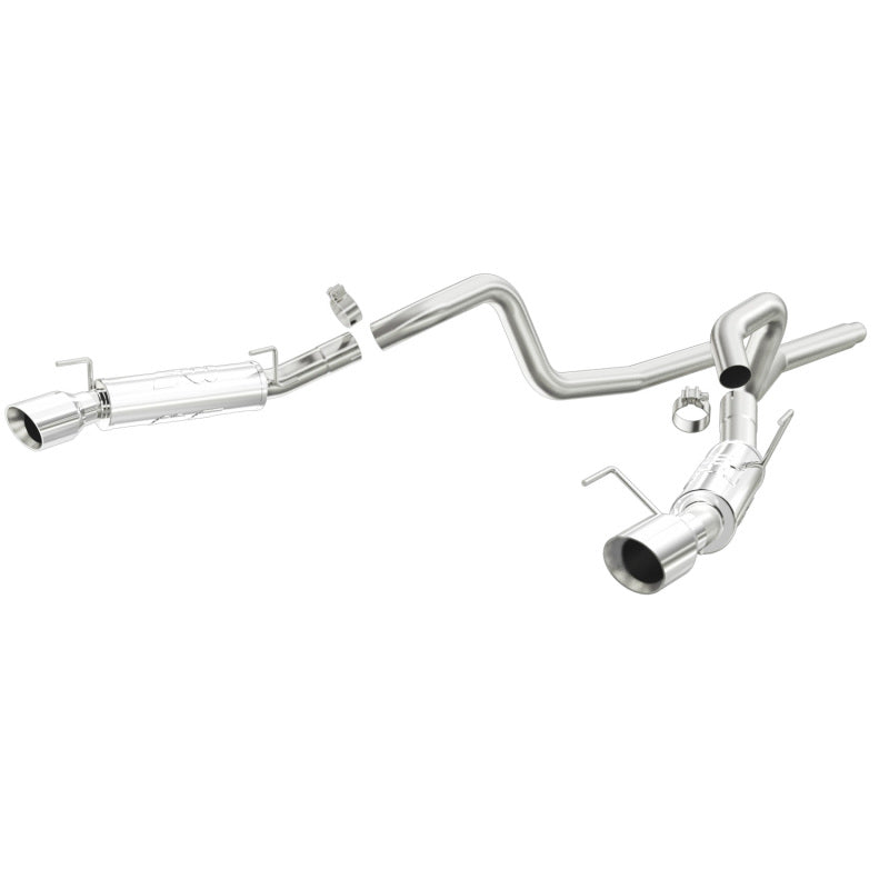 MagnaFlow 16674 stainless steel cat-back exhaust with 3-inch piping and polished dual tips for 2005-2009 Mustang.