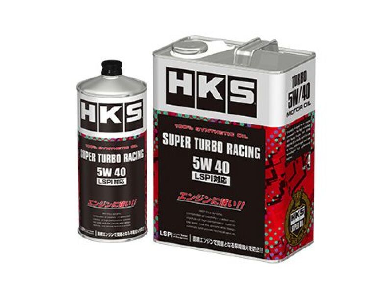 HKS Super Turbo Racing 100% Synthetic High-Performance Engine Oil 5W-40 - 4 Liter Jug