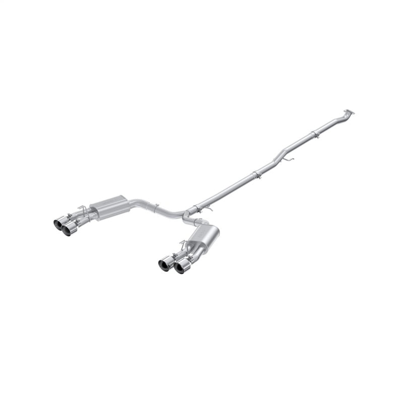 MBRP 2.5 inch aluminized steel cat-back exhaust system with quad polished tips for 2021-2023 Hyundai Sonata N Line