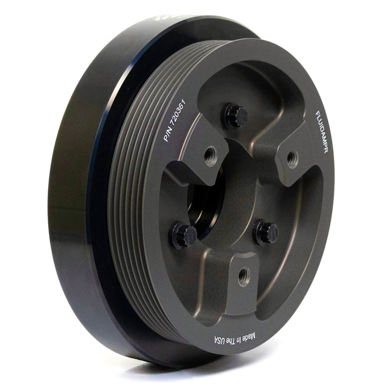 Fluidampr SFI 18.1 steel viscous harmonic damper for Gen III HEMI 5.7L, 6.1L, and 6.4L engines.