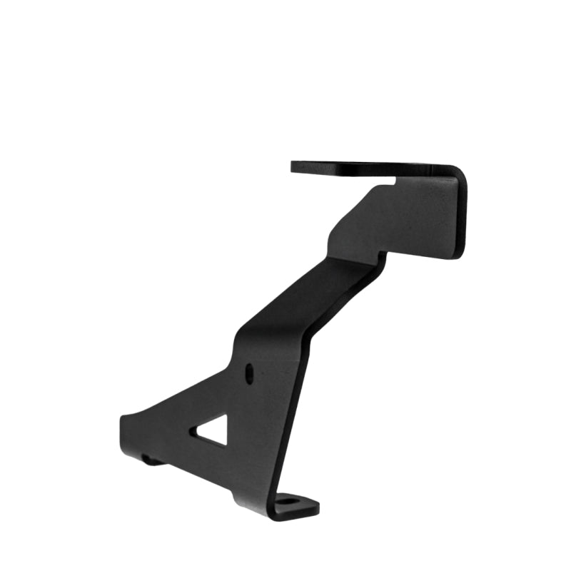 Rigid Industries black powder-coated stainless steel A-pillar mounting brackets for 2021-2026 Ford F-150 and Raptor.